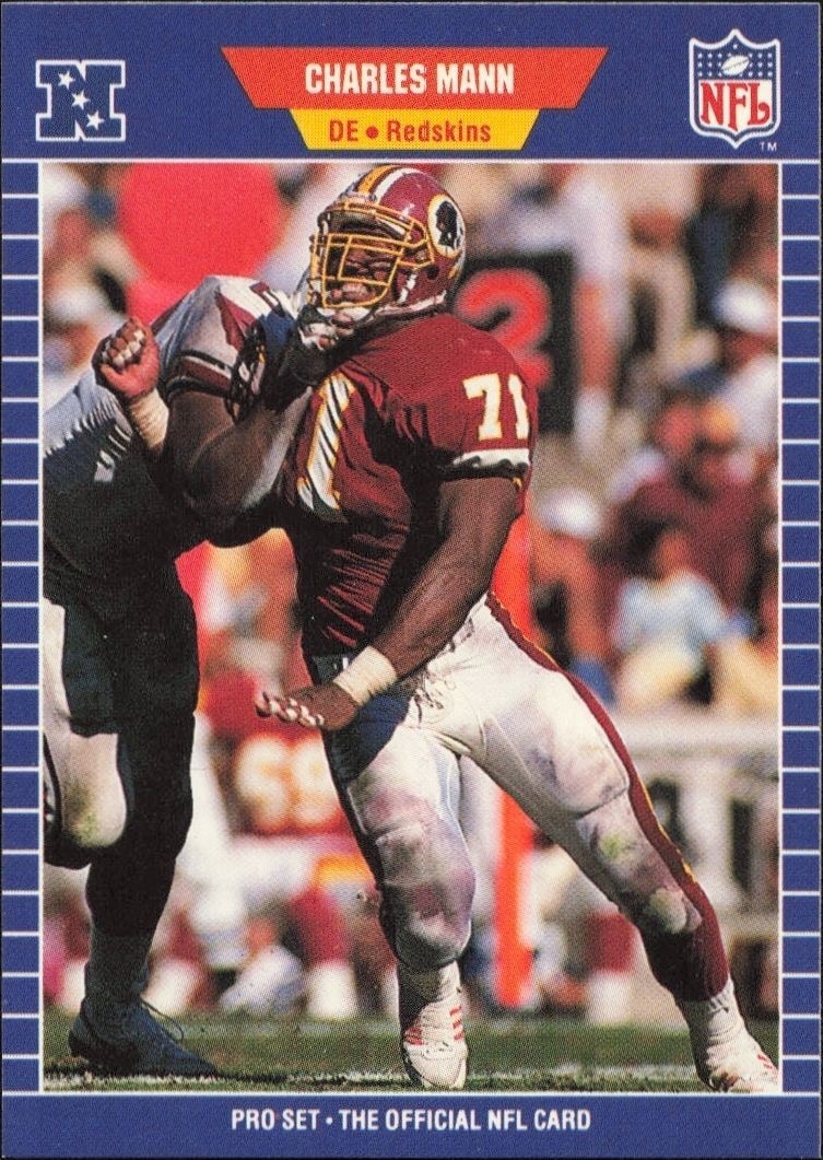 1989 Pro-Set Charles Mann #429 trading card