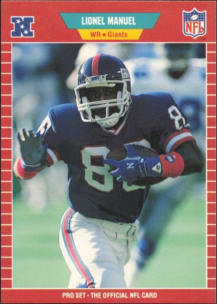 1989 Pro-Set Lionel Manuel #287 trading card