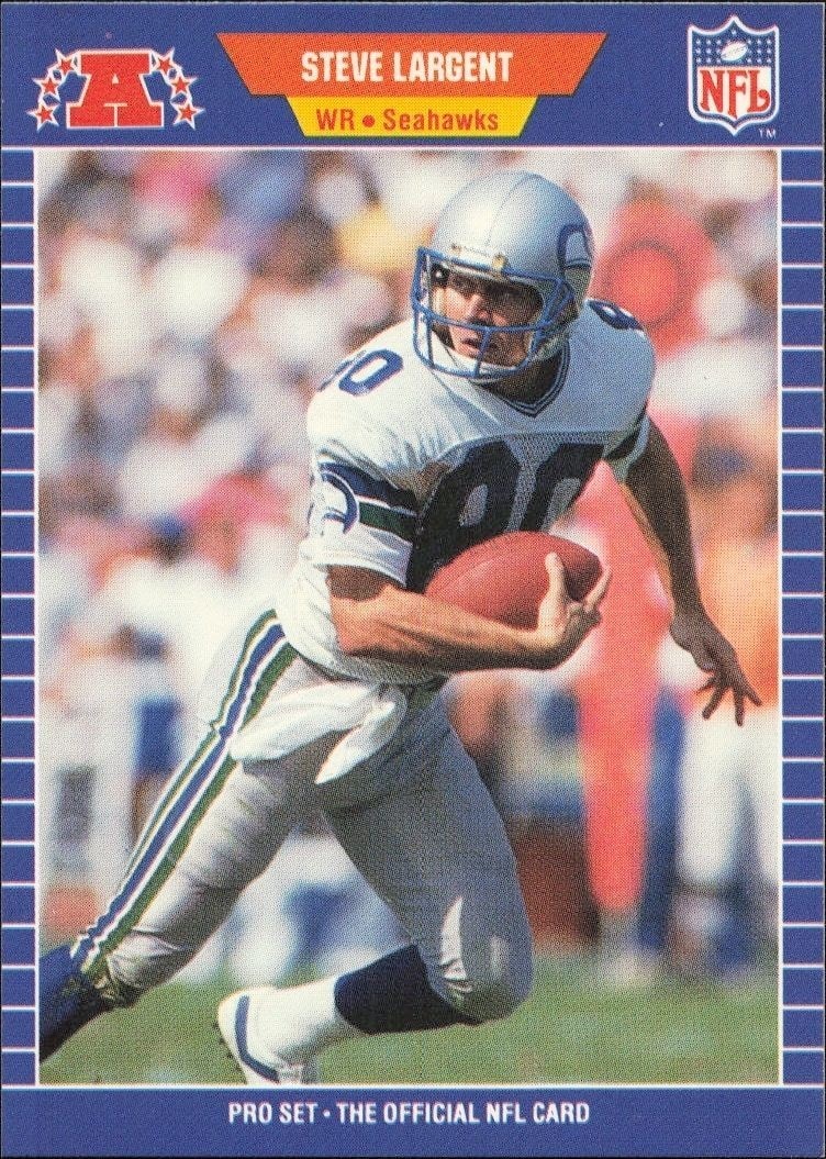 1989 Pro-Set Steve Largent #396 trading card