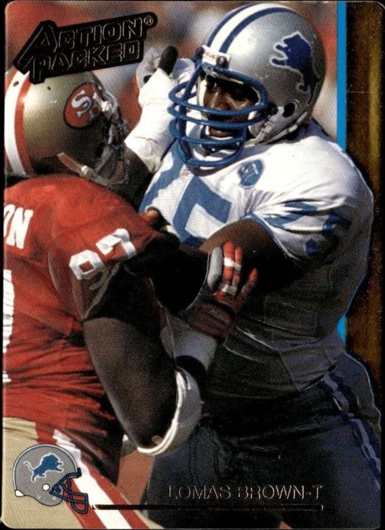 1992 Action-Packed Lomas Brown #75 trading card