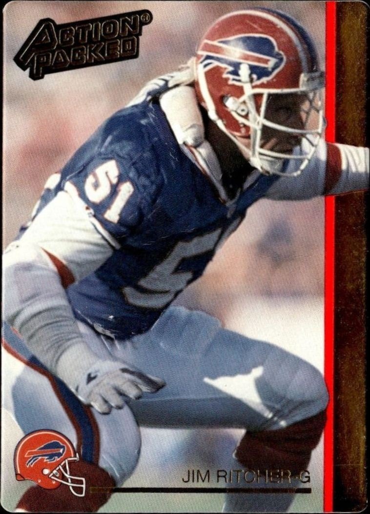 1992 Action-Packed Jim Ritcher #18 trading card