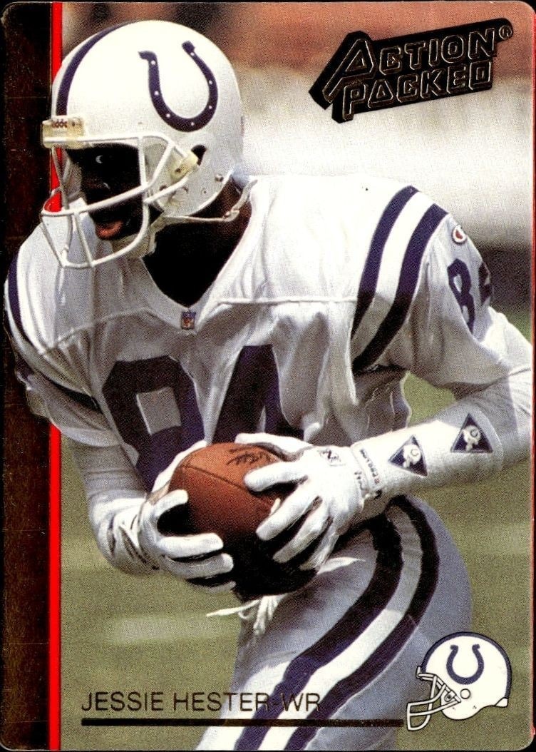 1992 Action-Packed Jessie Hester #105 trading card