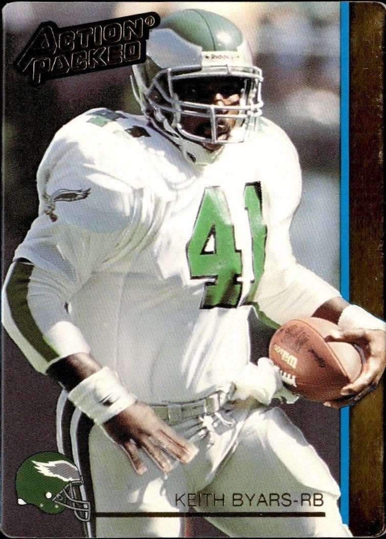 1992 Action-Packed Keith Byars #204 trading card