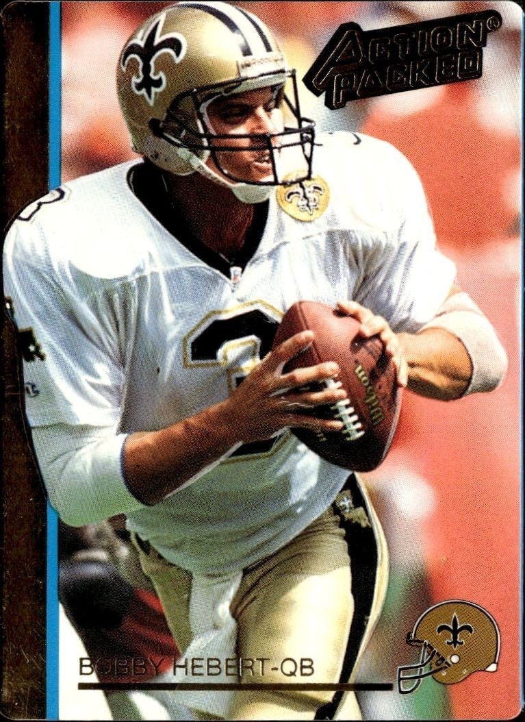 1992 Action-Packed Bobby Hebert #175 trading card