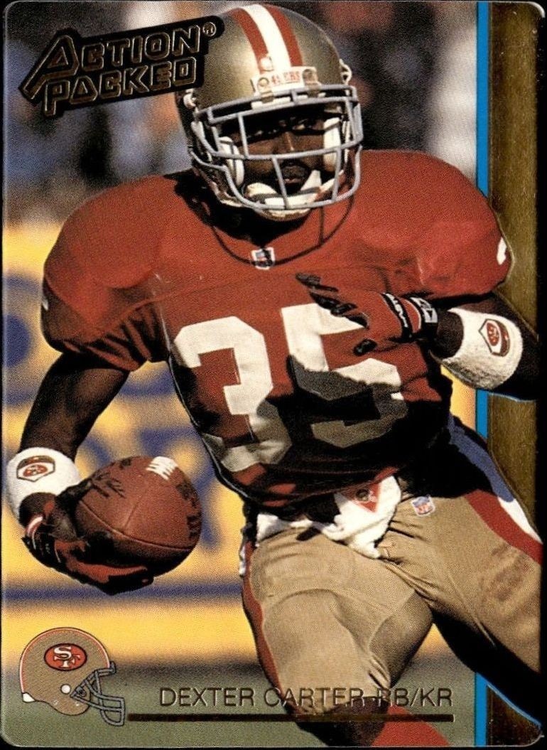 1992 Action-Packed Dexter Carter #245 trading card