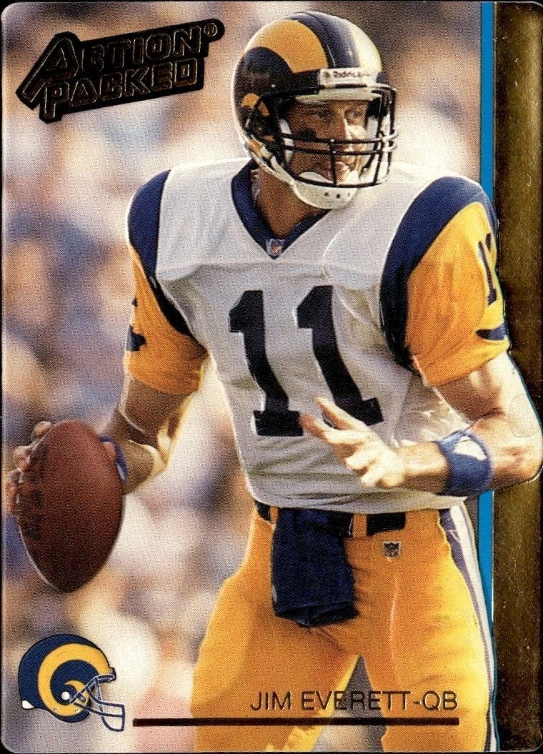 1992 Action-Packed Jim Everett #137 trading card