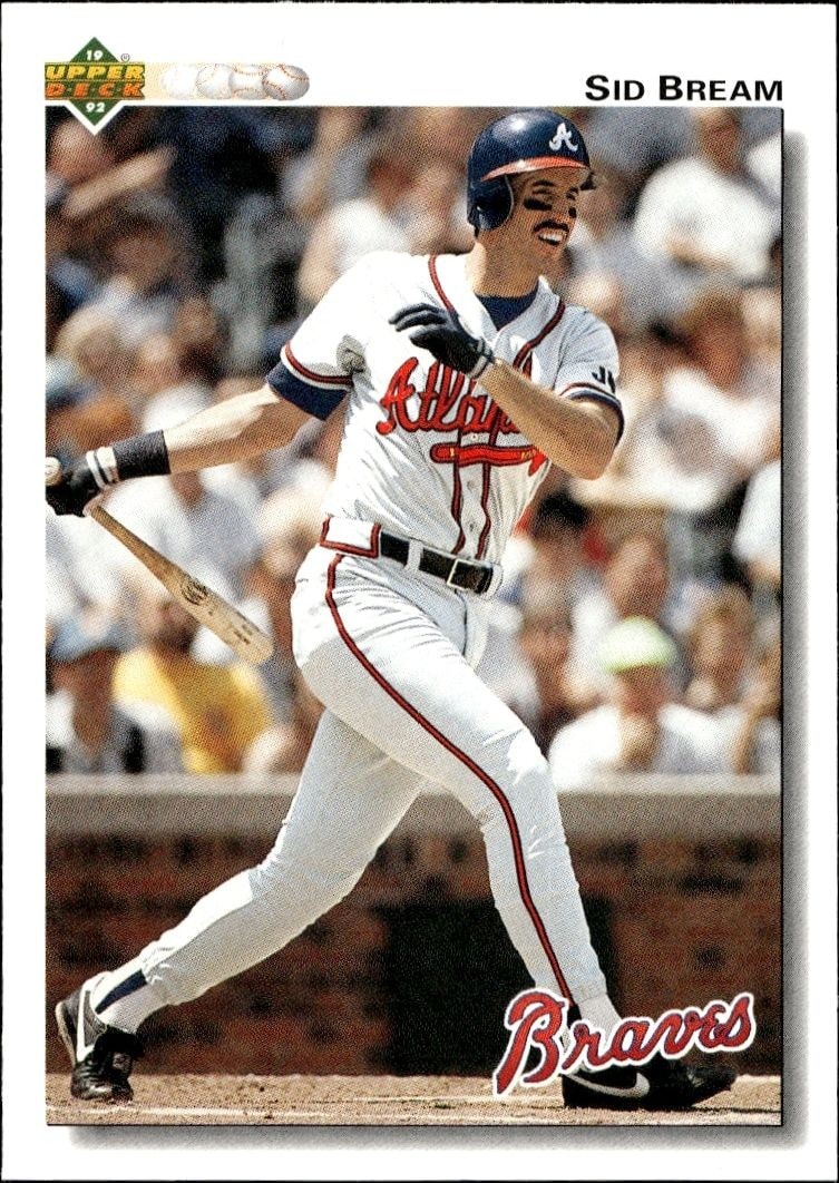 1992 Upper-Deck Low Number Sid Bream #495 trading card