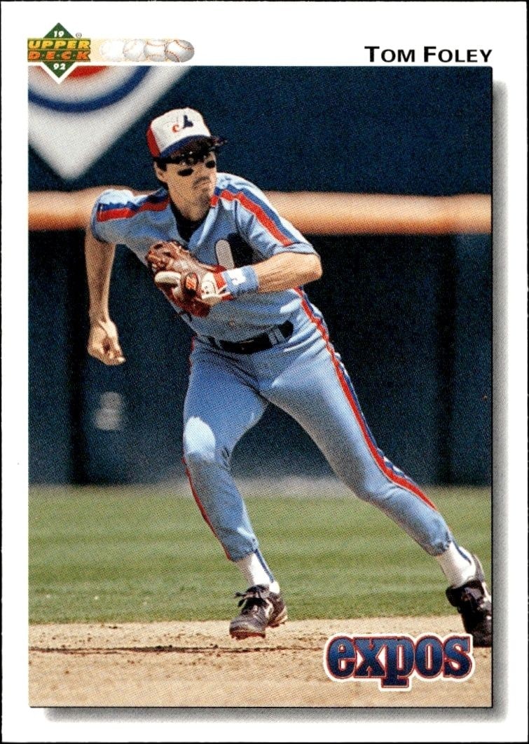 1992 Upper-Deck Low Number Tom Foley #492 trading card