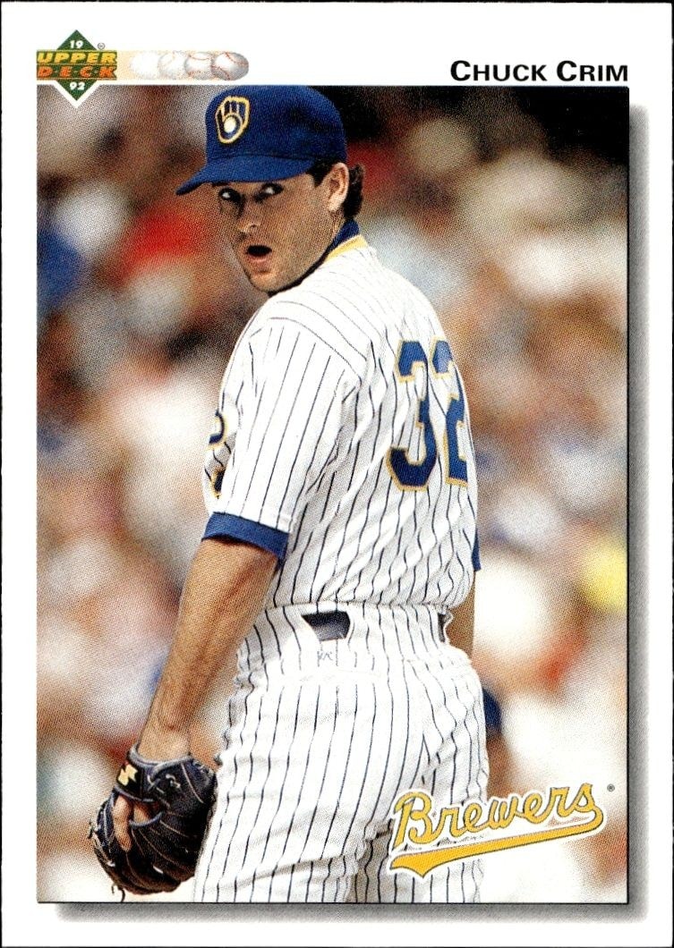 1992 Upper-Deck Low Number Chuck Crim #496 trading card
