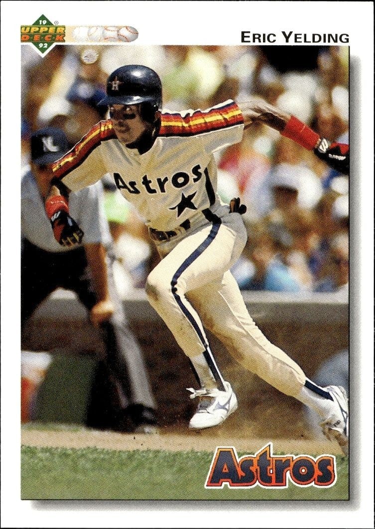 1992 Upper-Deck Low Number Eric Yelding #394 trading card