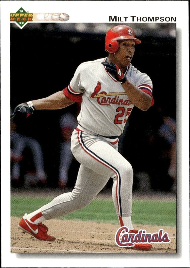 1992 Upper-Deck Low Number Milt Thompson #397 trading card
