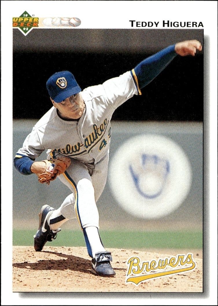 1992 Upper-Deck Low Number Teddy Higuera #138 trading card