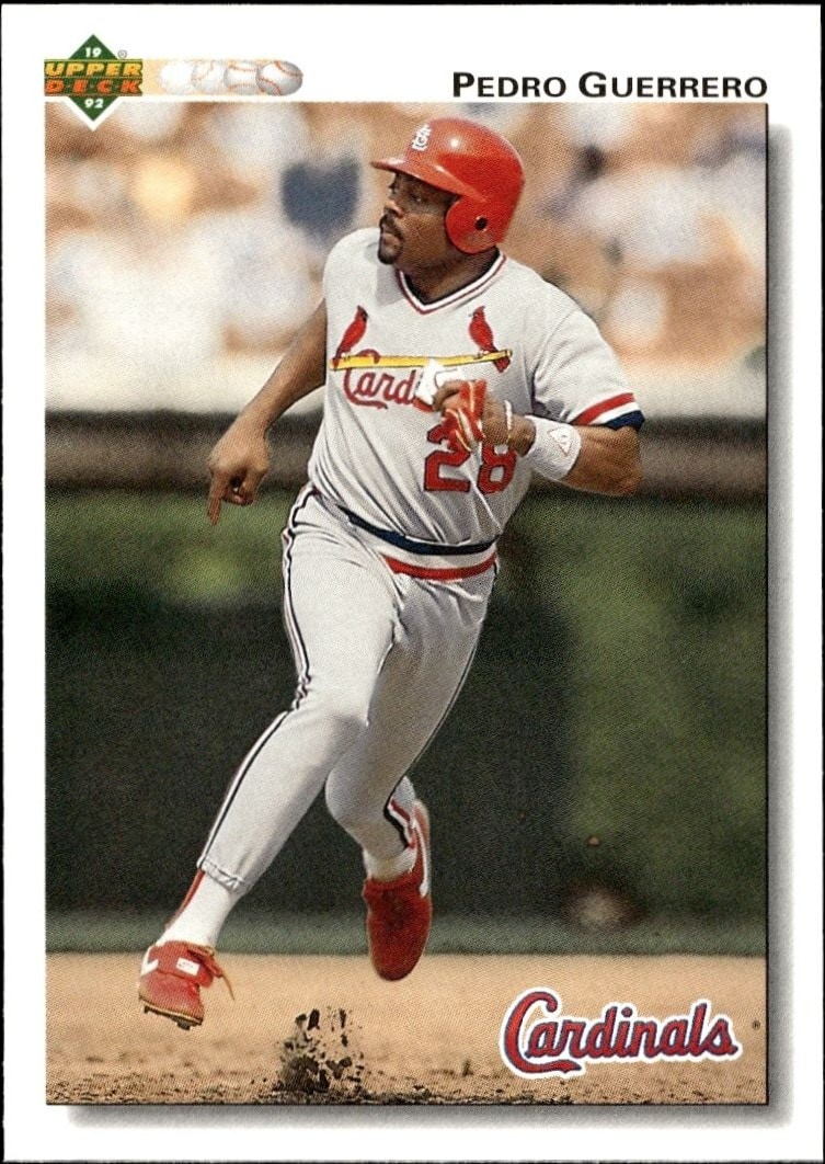 1992 Upper-Deck Low Number Pedro Guerrero #357 trading card