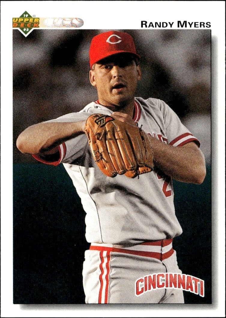 1992 Upper-Deck Low Number Randy Myers #278 trading card