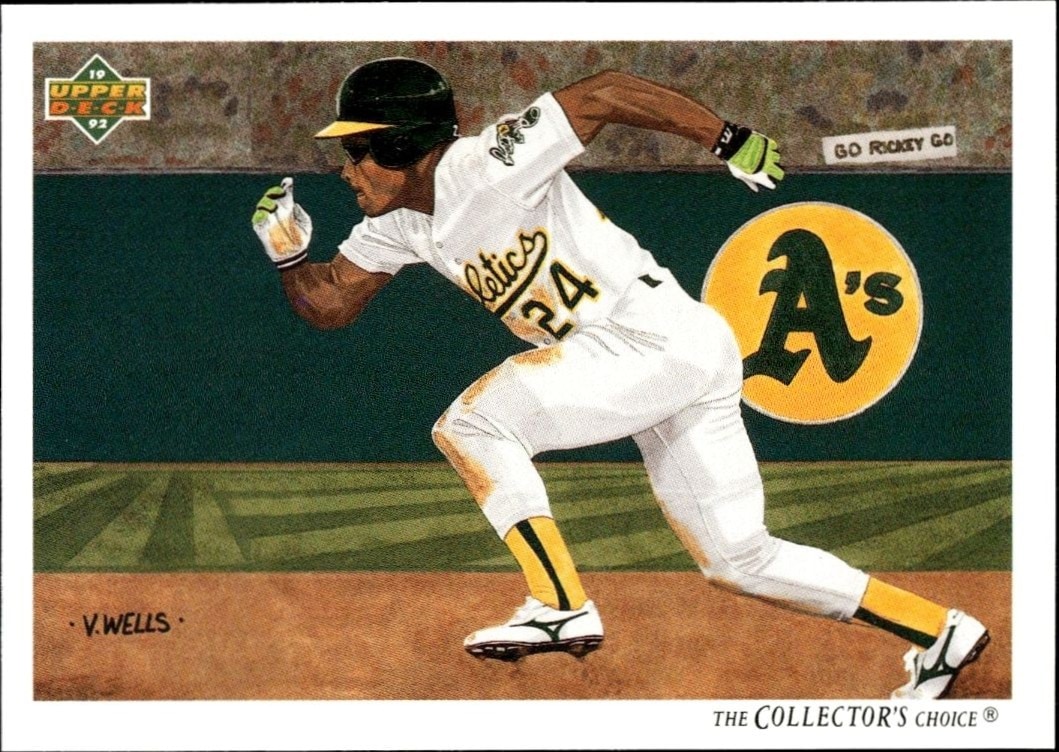 1992 Upper-Deck Low Number Rickey Henderson #90 trading card