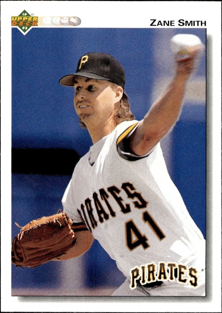 1992 Upper-Deck Low Number Zane Smith #486 trading card