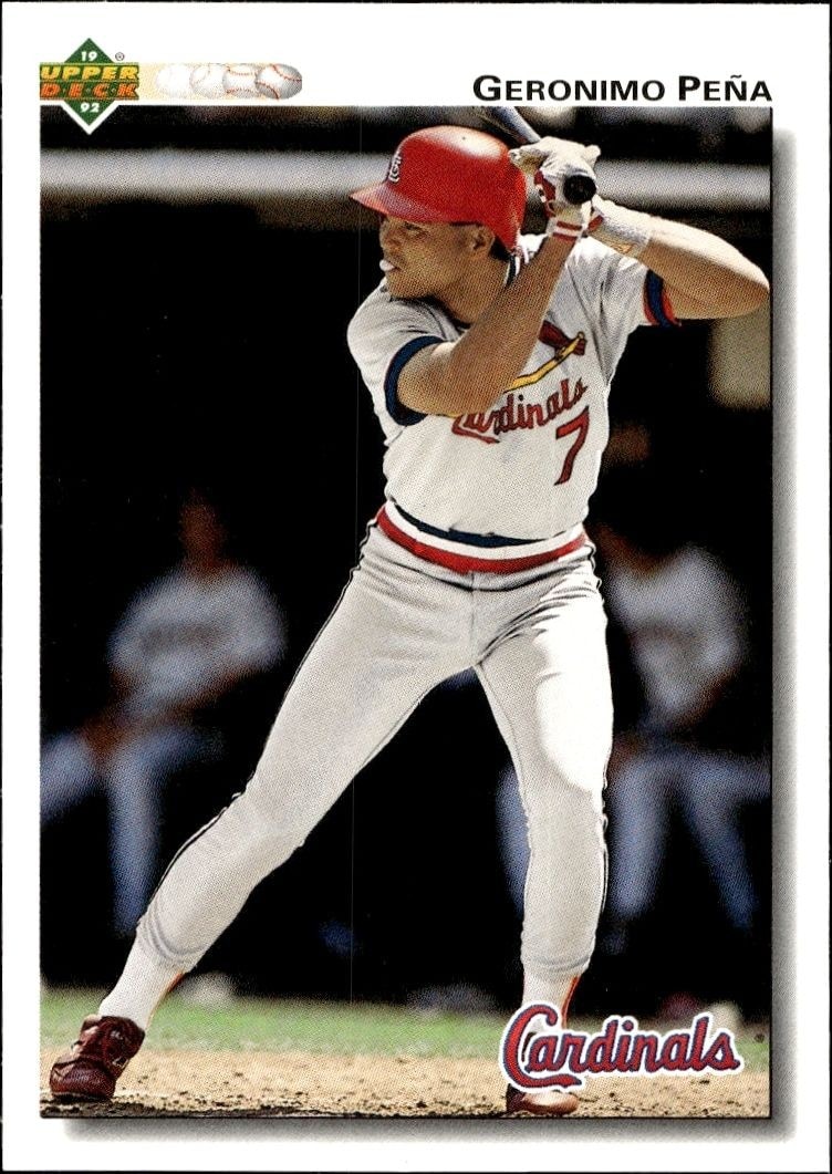 1992 Upper-Deck Low Number Geronimo Pena #596 trading card
