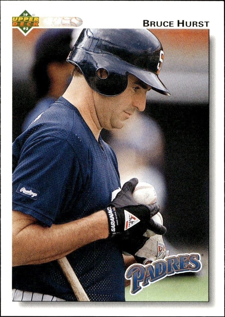 1992 Upper-Deck Low Number Bruce Hurst #437 trading card