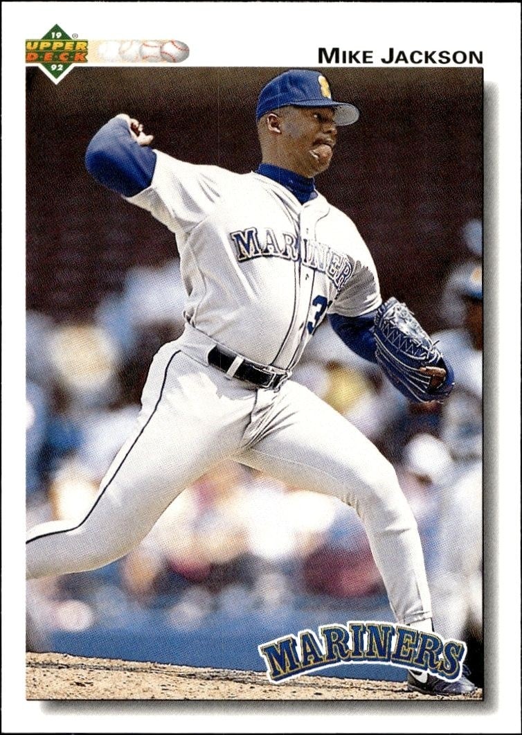 1992 Upper-Deck Low Number Mike Jackson #593 trading card