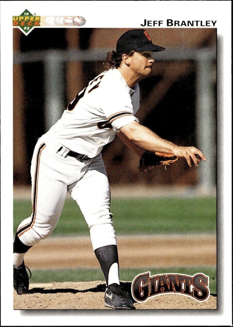 1992 Upper-Deck Low Number Jeff Brantley #581 trading card