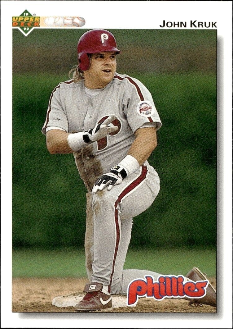 1992 Upper-Deck Low Number John Kruk #326 trading card
