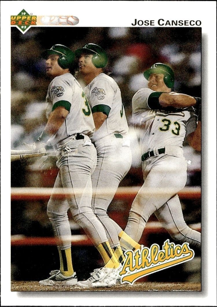 1992 Upper-Deck Low Number Jose Canseco #333 trading card