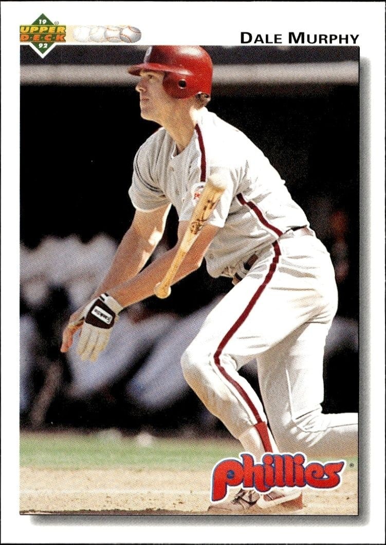 1992 Upper-Deck Low Number Dale Murphy #127 trading card