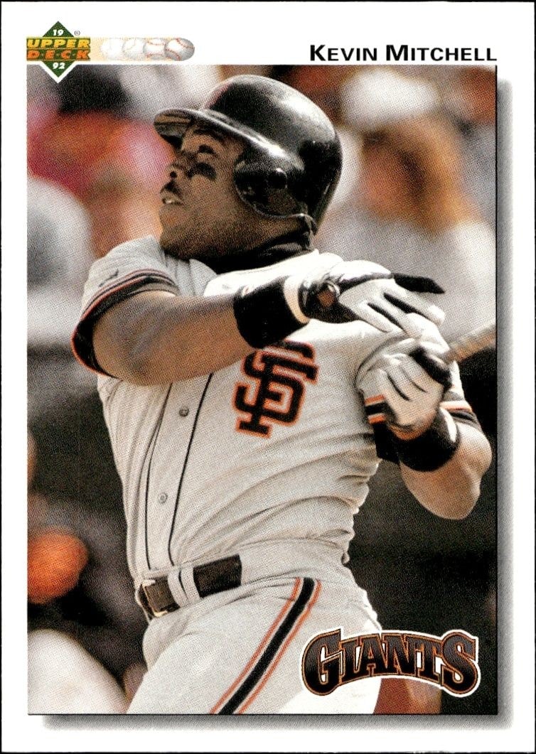 1992 Upper-Deck Low Number Kevin Mitchell #266 trading card
