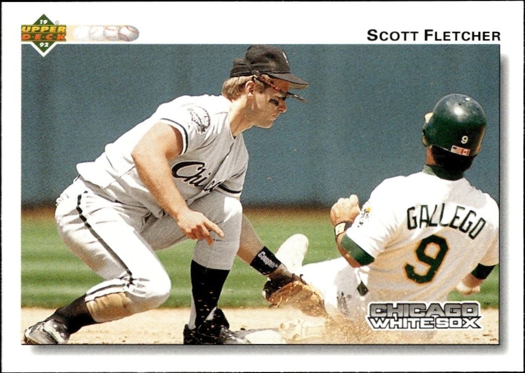 1992 Upper-Deck Low Number Scott Fletcher #186 trading card