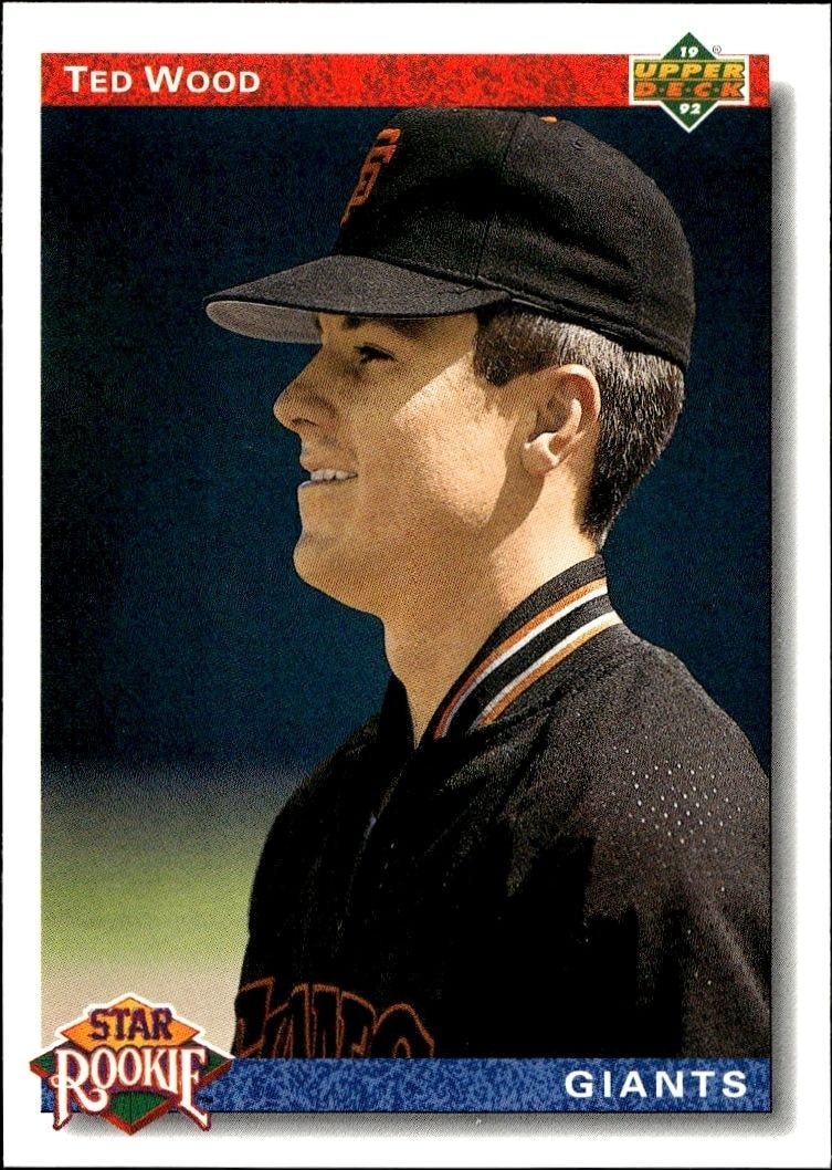 1992 Upper-Deck Low Number Ted Wood #12 trading card