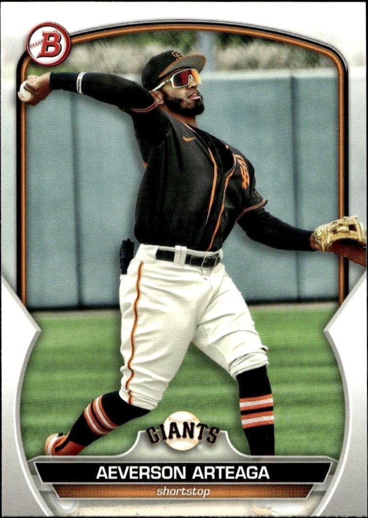 2023 Bowman Aeverson Arteaga #BP-60 trading card