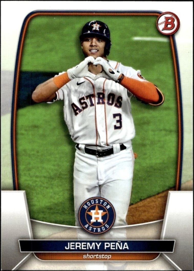 2023 Bowman Jeremy Pena #77 trading card