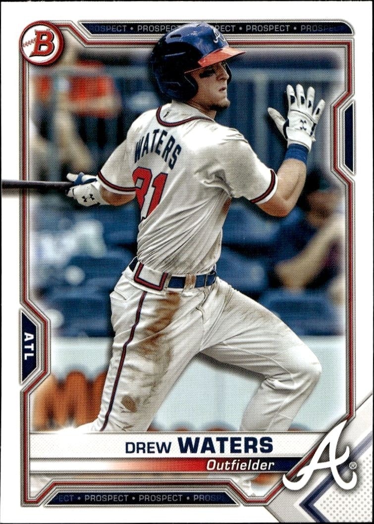 2021 Bowman Drew Waters #BP-81 trading card