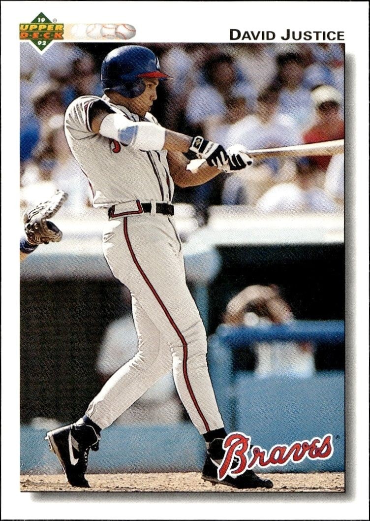 1992 Upper-Deck Low Number David Justice #546 trading card