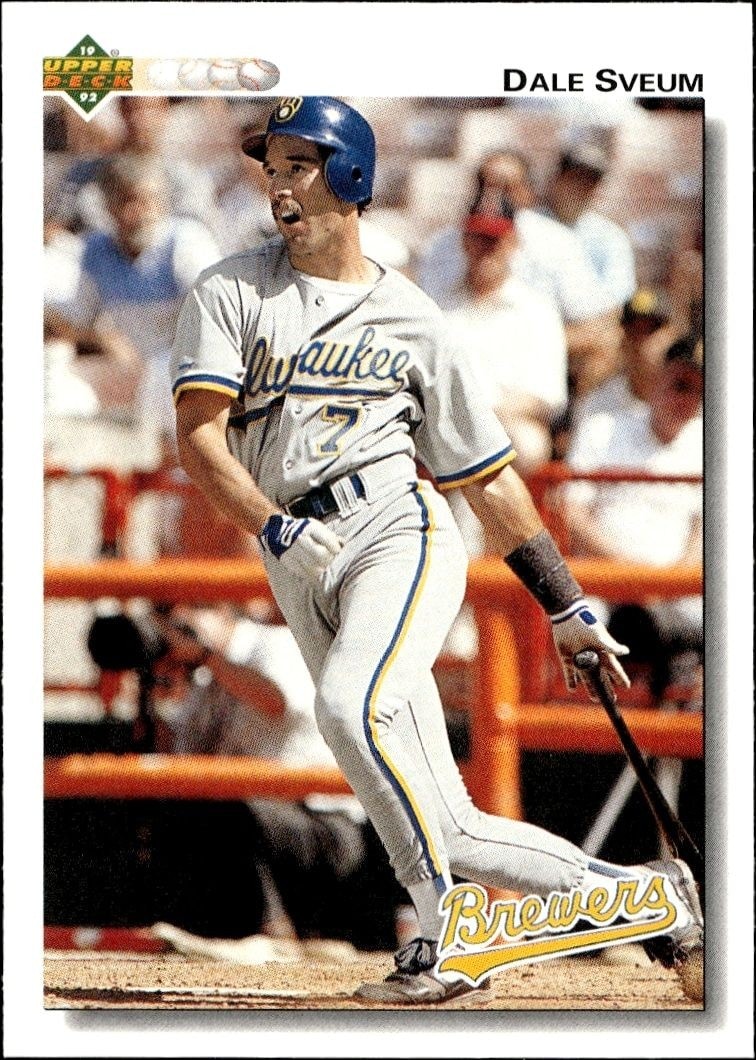 1992 Upper-Deck Low Number Dale Sveum #498 trading card