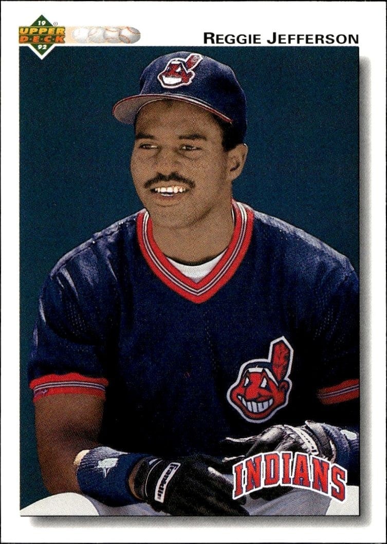 1992 Upper-Deck Low Number Reggie Jefferson #656 trading card