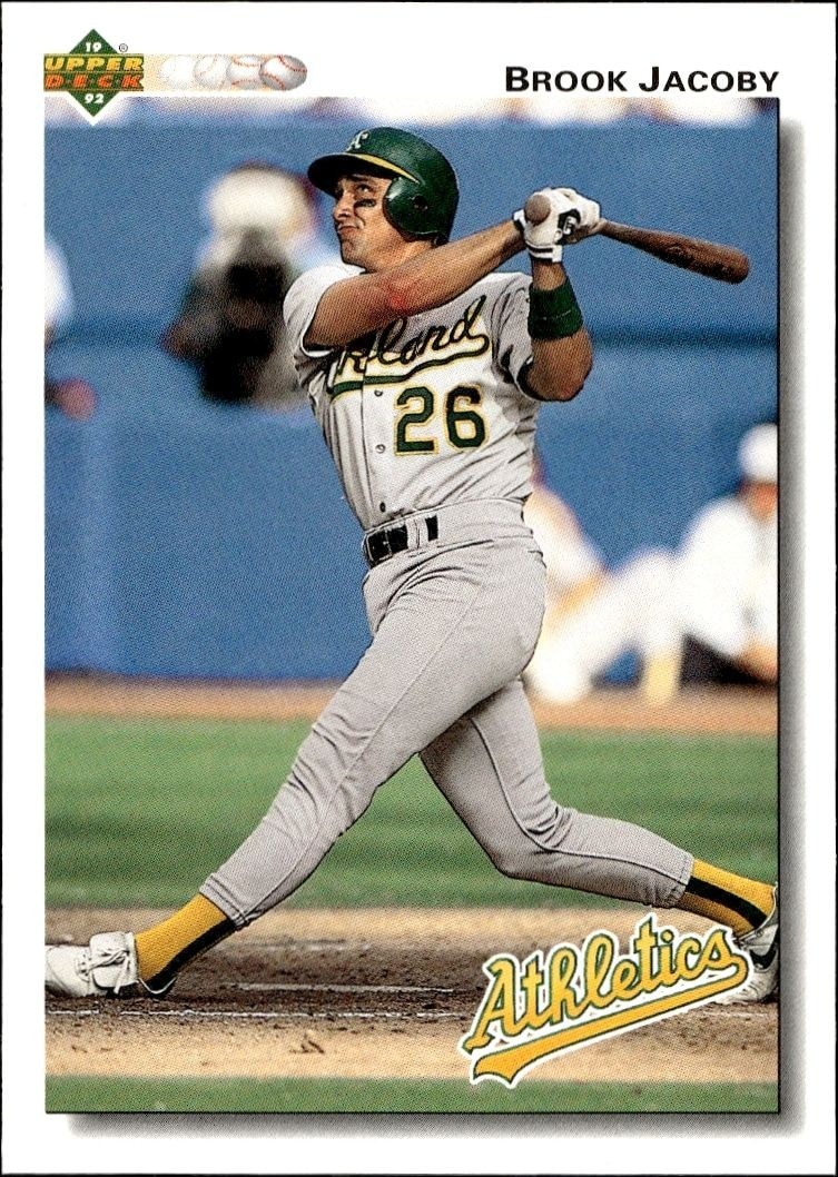 1992 Upper-Deck Low Number Brook Jacoby #528 trading card