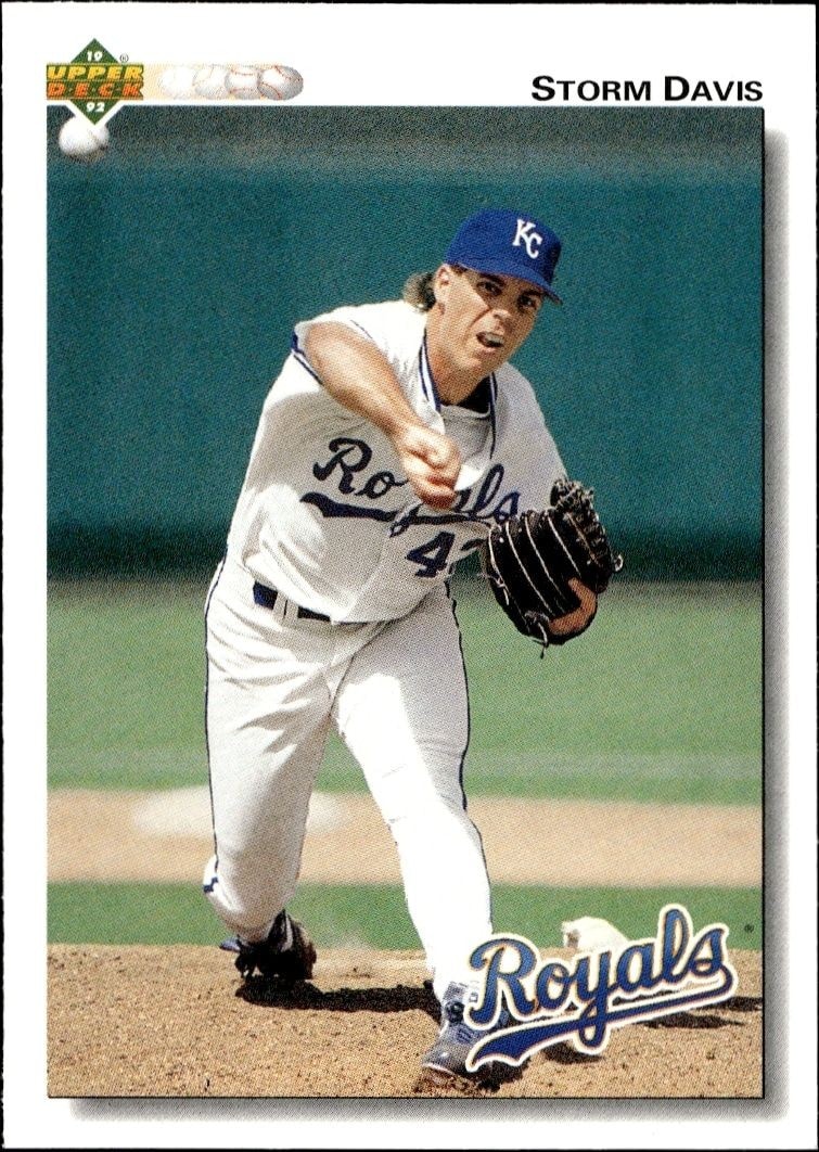 1992 Upper-Deck Low Number Storm Davis #499 trading card