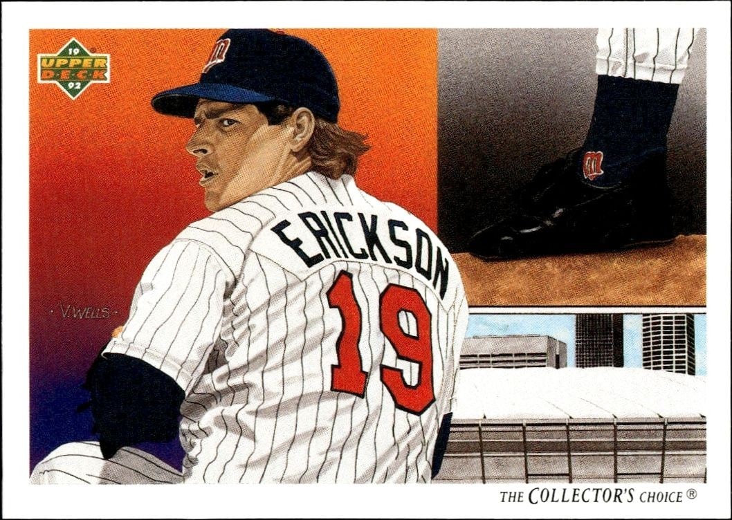 1992 Upper-Deck Low Number Scott Erickson #89 trading card