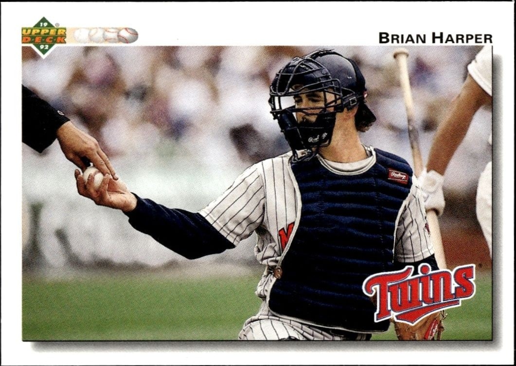 1992 Upper-Deck Low Number Brian Harper #527 trading card