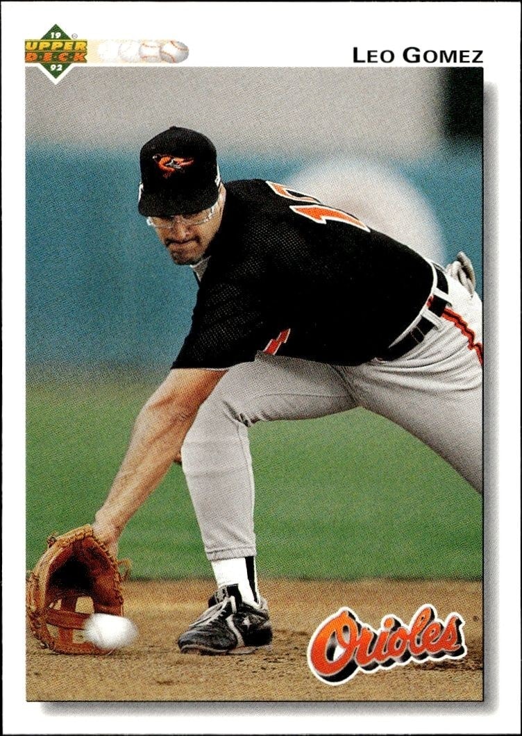 1992 Upper-Deck Low Number Leo Gomez #161 trading card
