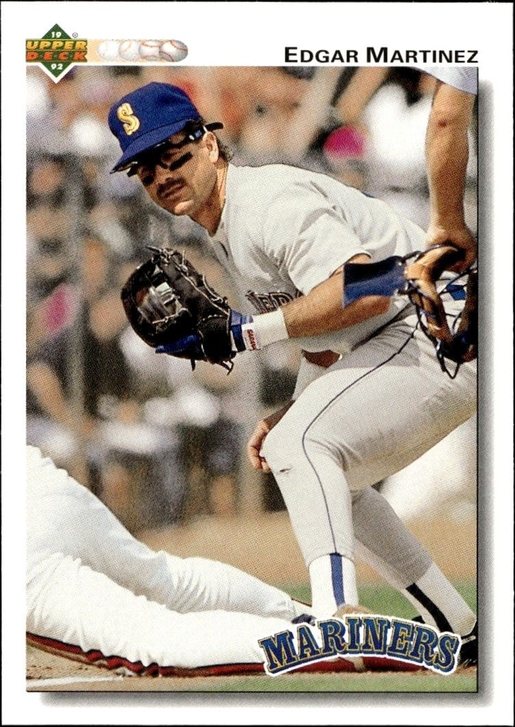 1992 Upper-Deck Low Number Edgar Martinez #367 trading card