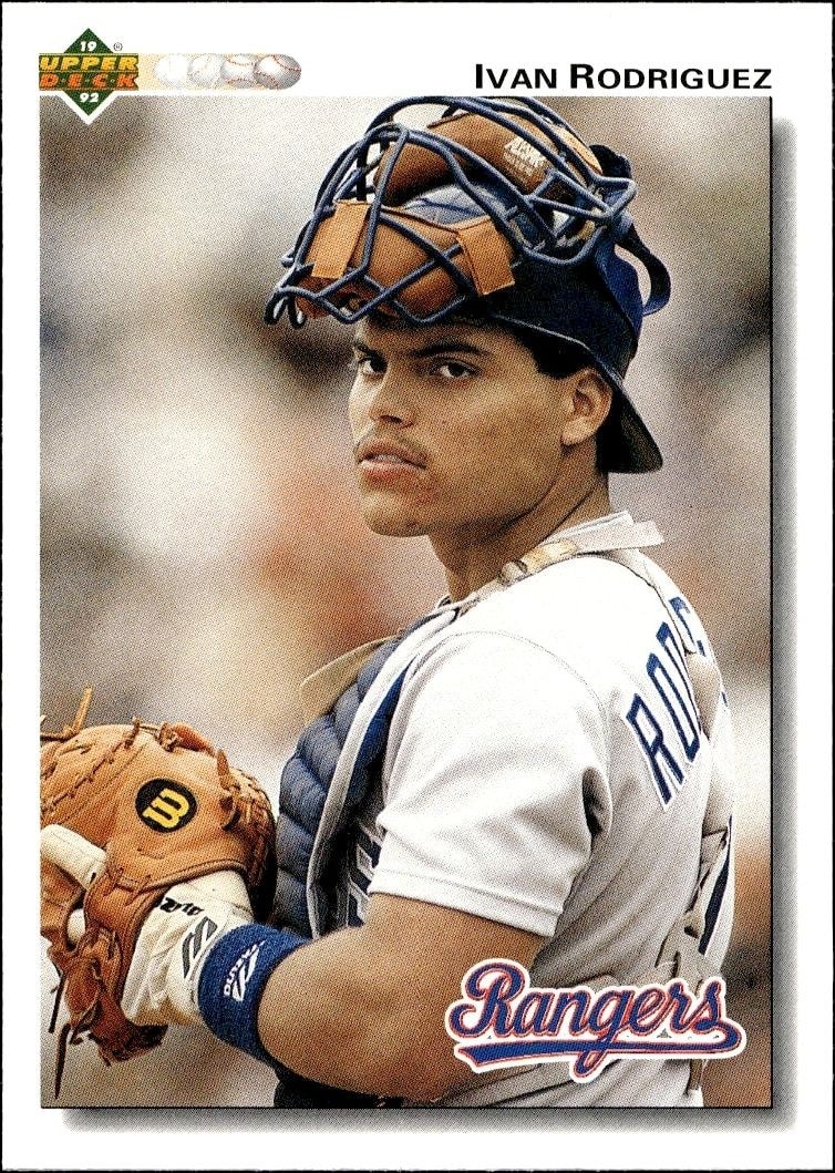 1992 Upper-Deck Low Number Ivan Rodriguez #245 trading card