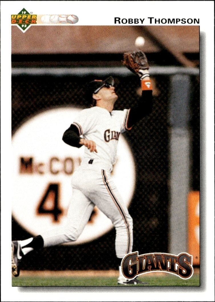 1992 Upper-Deck Low Number Robby Thompson #286 trading card