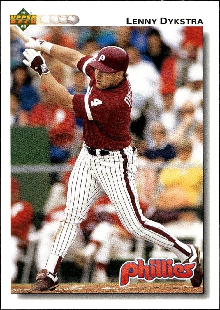 1992 Upper-Deck Low Number Lenny Dykstra #246 trading card