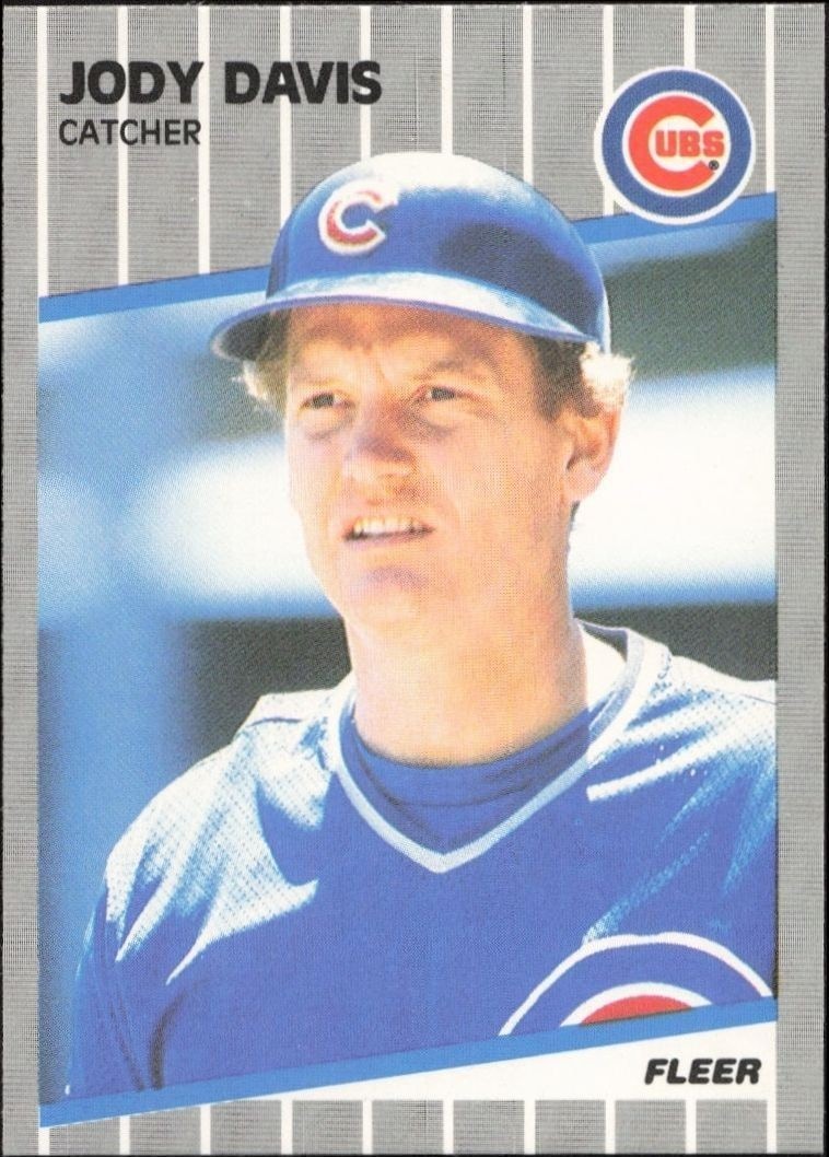 1989 Fleer Jody Davis #421 trading card