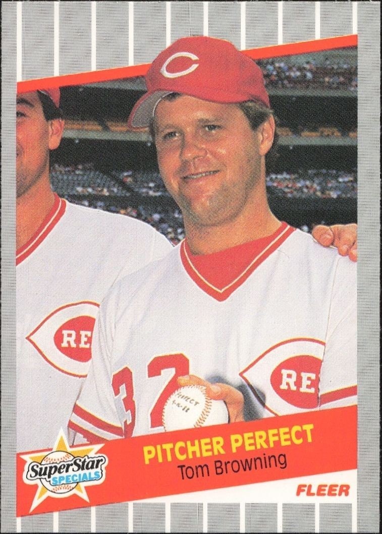 1989 Fleer Tom Browning #629 trading card