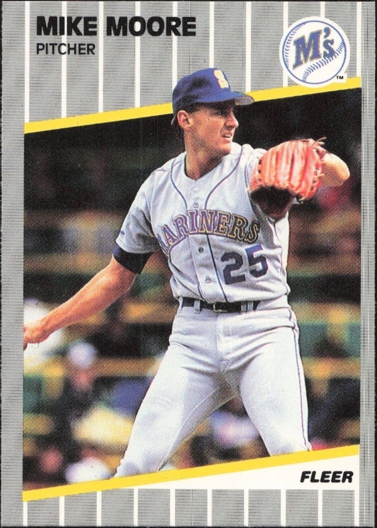 1989 Fleer Mike Moore #554 trading card