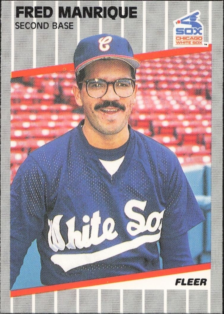 1989 Fleer Fred Manrique #503 trading card