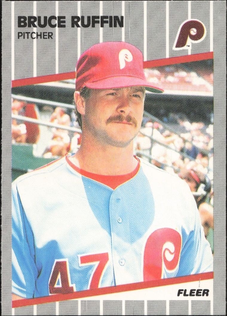 1989 Fleer Bruce Ruffin #580 trading card